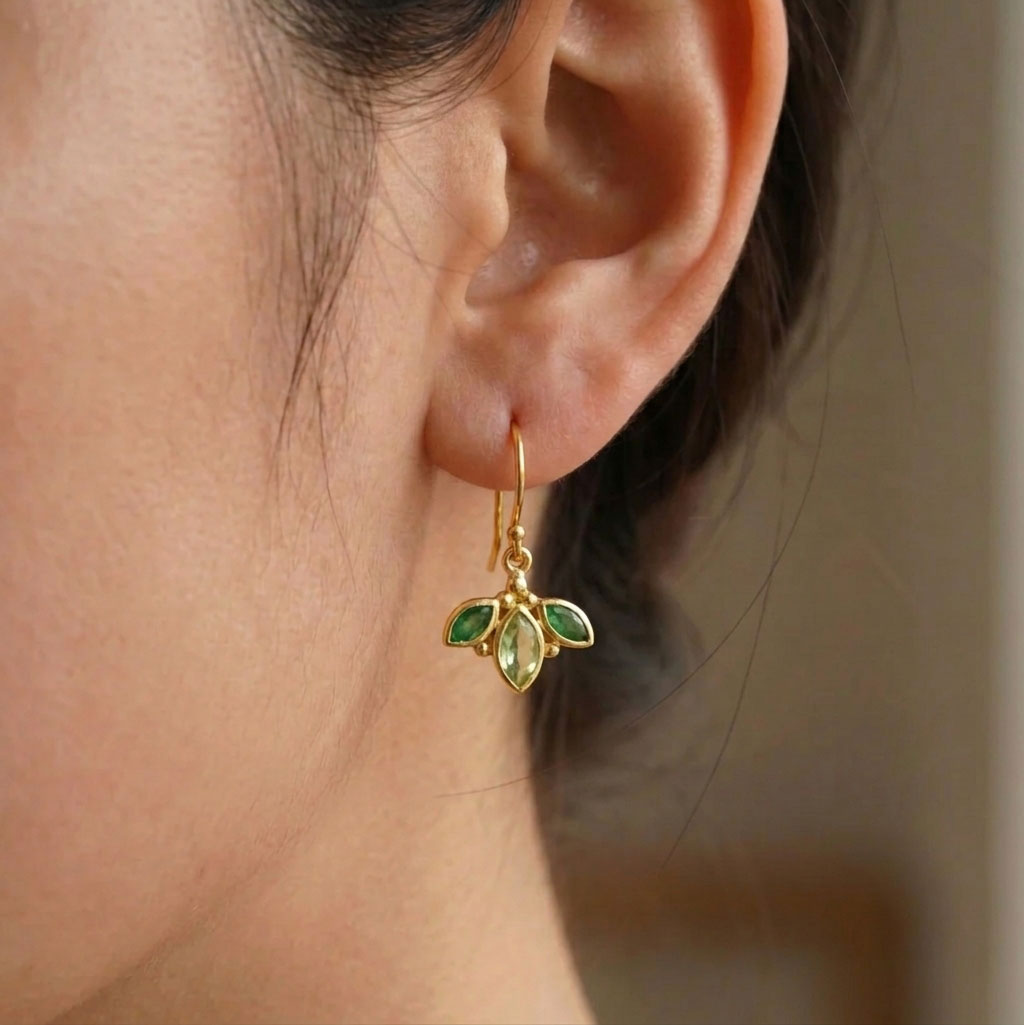MINA EARRING - GREEN AVENTURINE