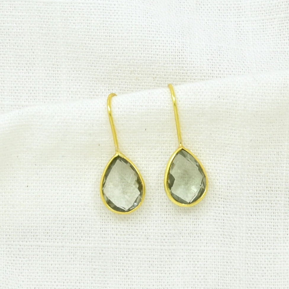 TEARDROP GEMSTONE EARRING