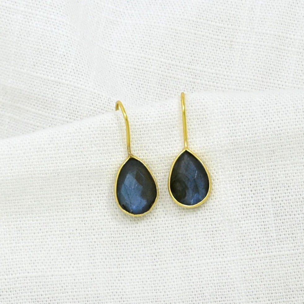 TEARDROP GEMSTONE EARRING