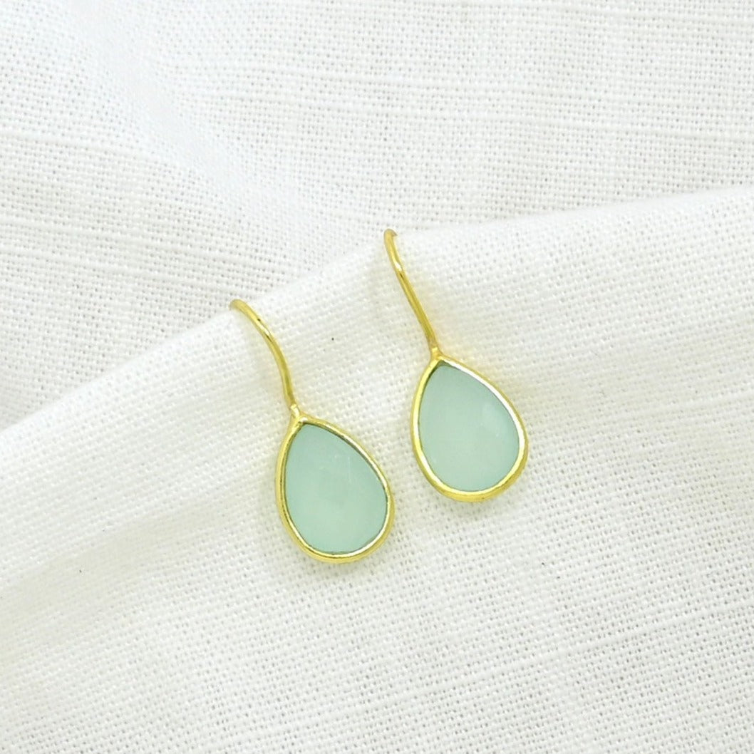 TEARDROP GEMSTONE EARRING