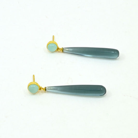 TANJA EARRING - LONDON BLUE TOPAZ