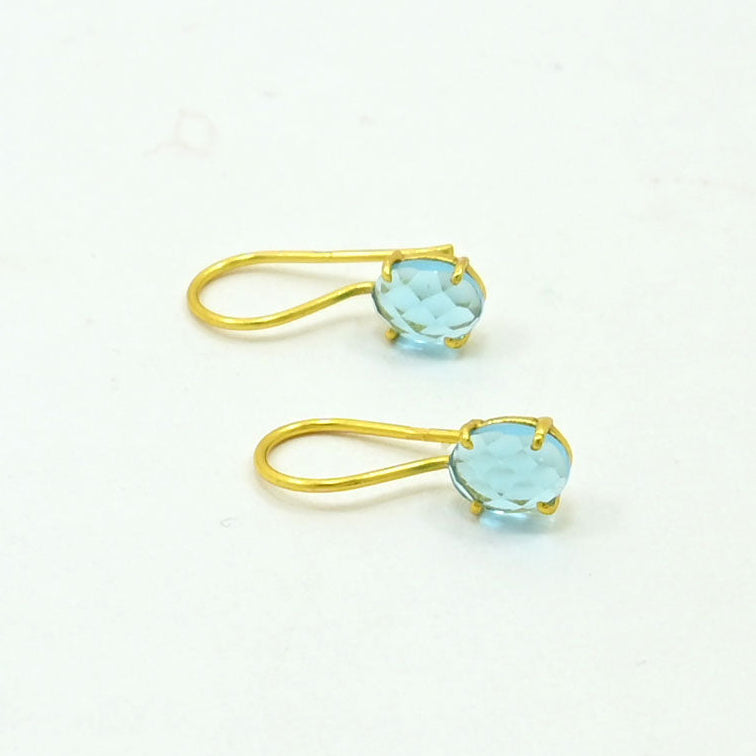 CLARA EARRING - BLUE TOPAZ
