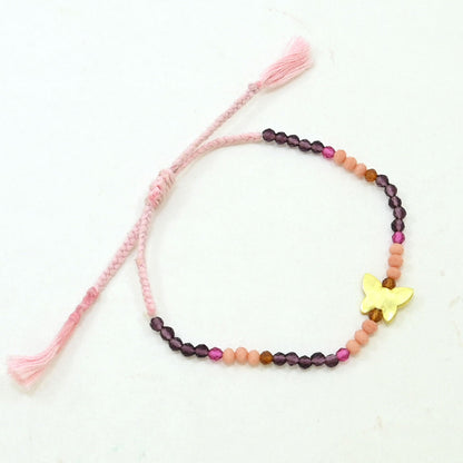 peach moonstone rhodolite beaded gemstone