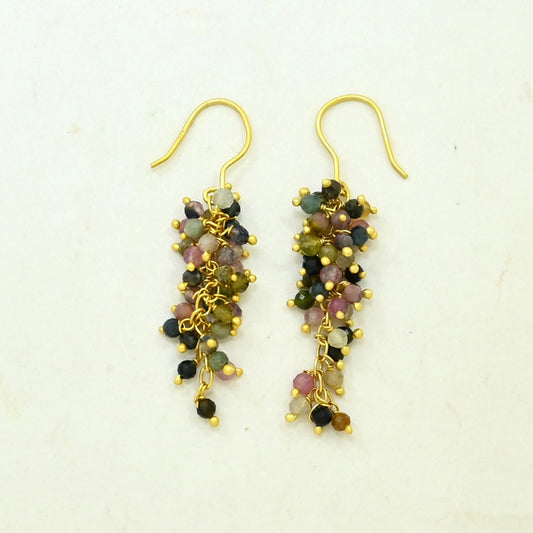 SOHAILA EARRING - MULTICOLOR TOURMALINE