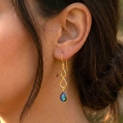CECILY EARRING - LABRADORITE