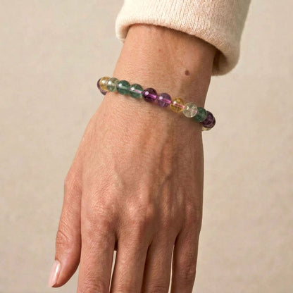 Handgeflochtenes Bunt Armband - Tanzanit   