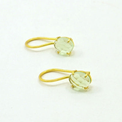 CLARA EARRING - GREEN AMETHYST