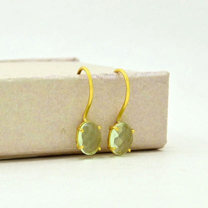 CLARA EARRING - GREEN AMETHYST
