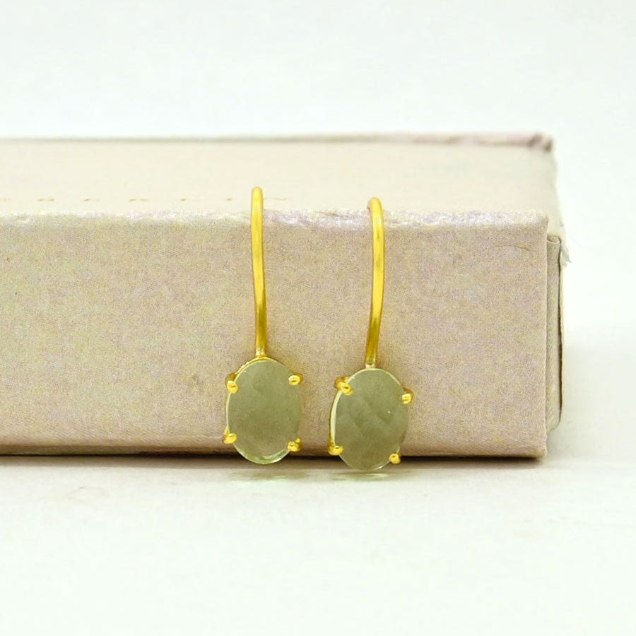 CLARA EARRING - GREEN AMETHYST