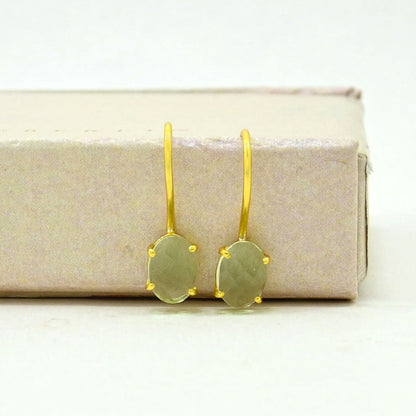 CLARA EARRING - GREEN AMETHYST