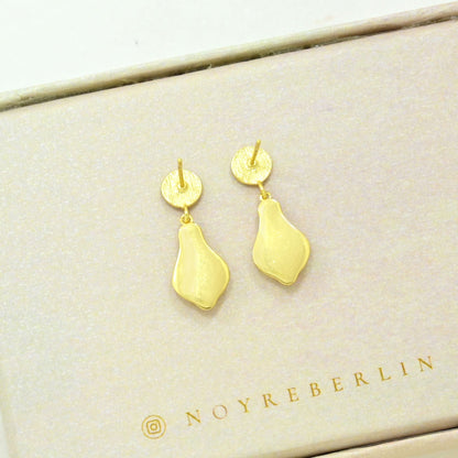 boho drop earrings gold plated