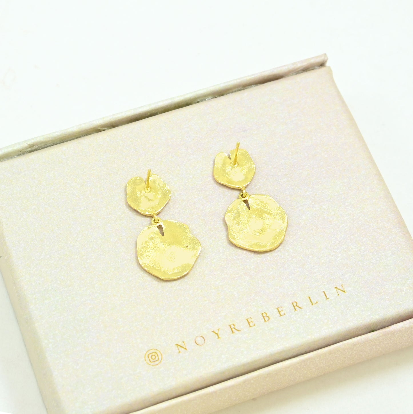 boho chic earrings gold plated