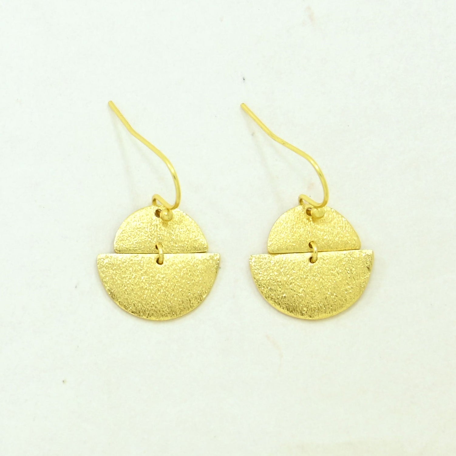 boho chic delicate earring gold plated