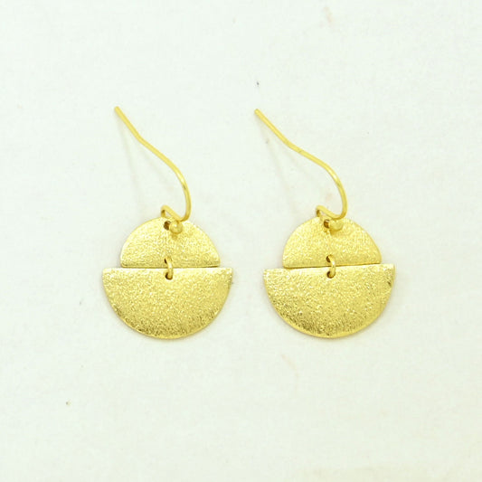 boho chic delicate earring gold plated