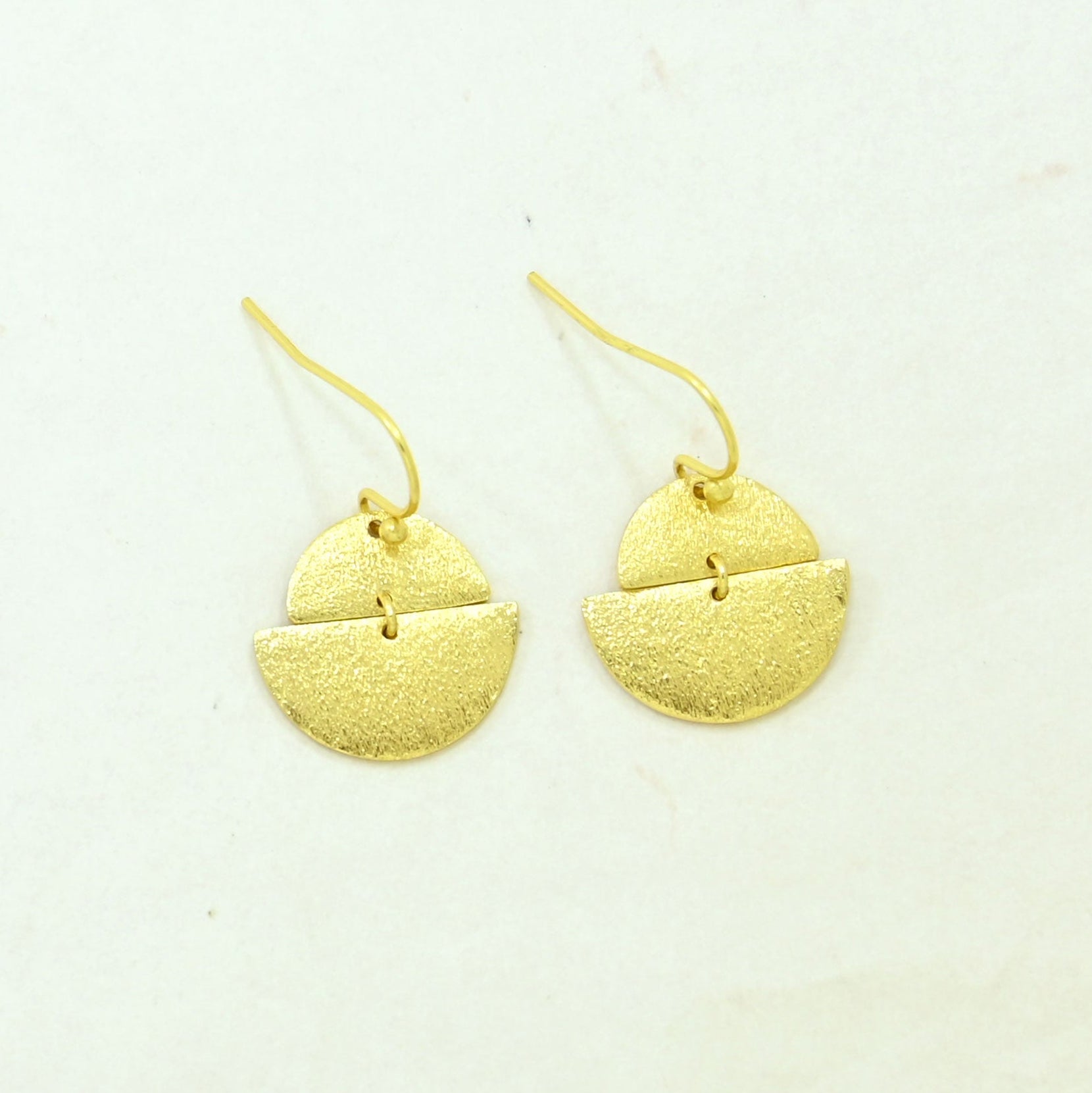 boho chic delicate earring gold plated