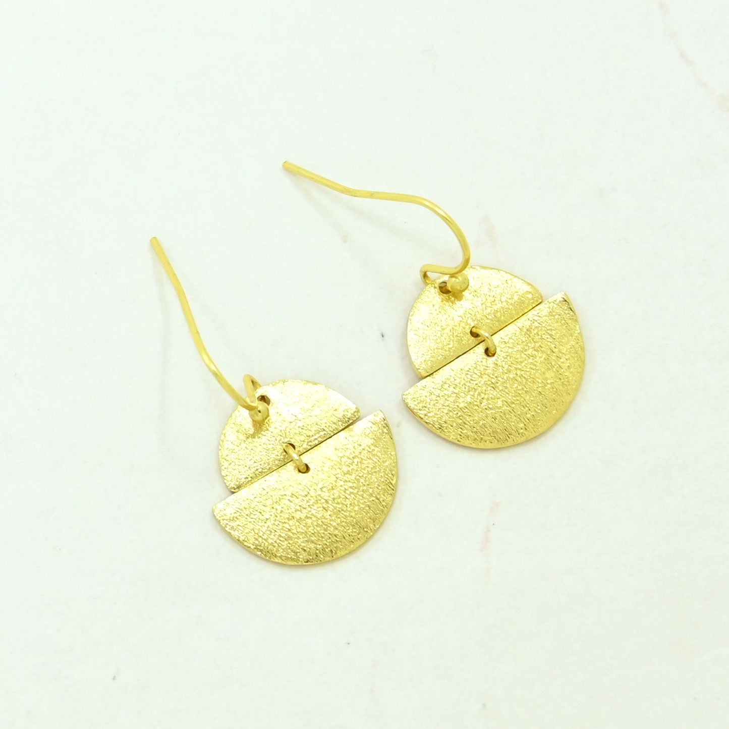 boho chic delicate earring gold plated