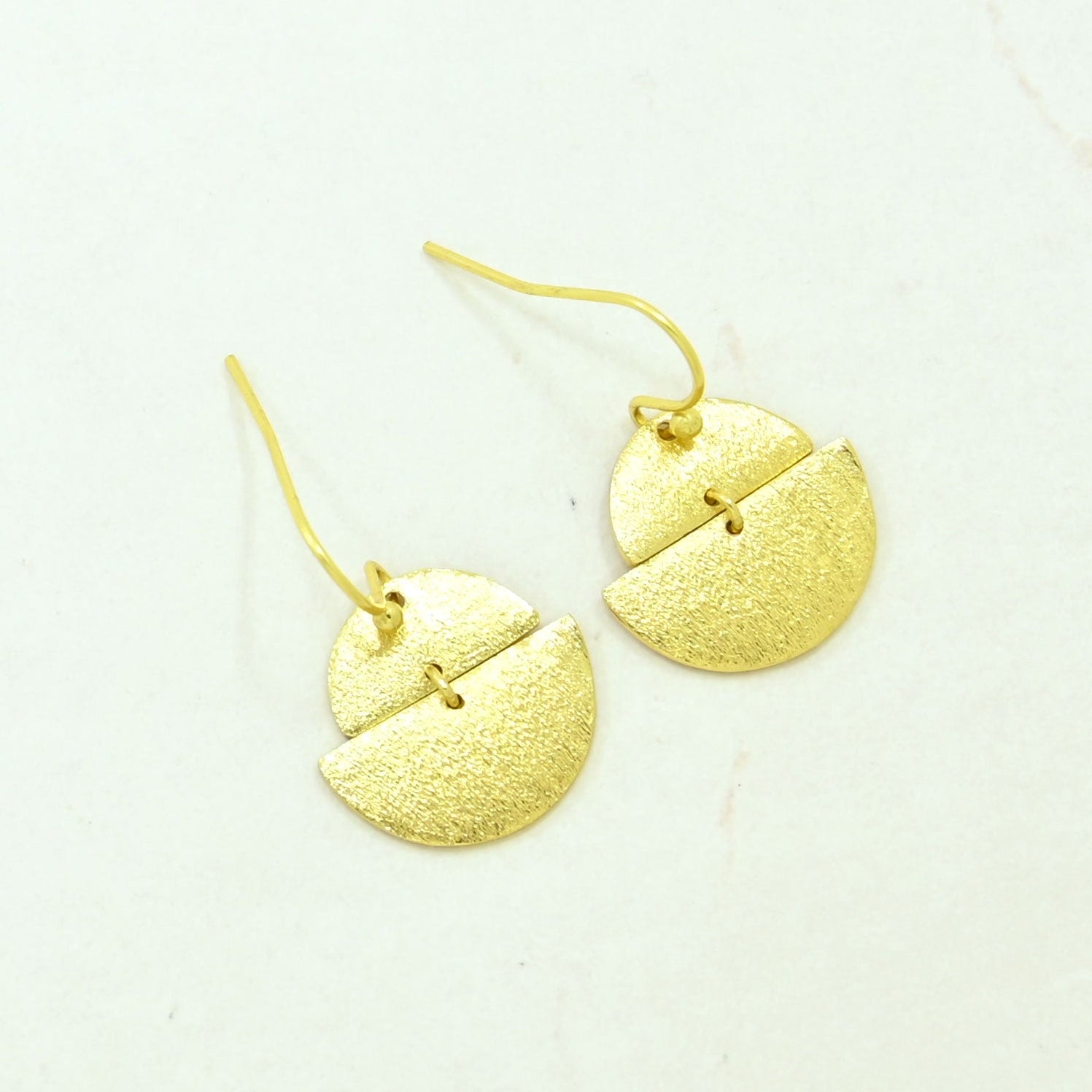 boho chic delicate earring gold plated