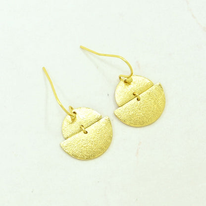 boho chic delicate earring gold plated