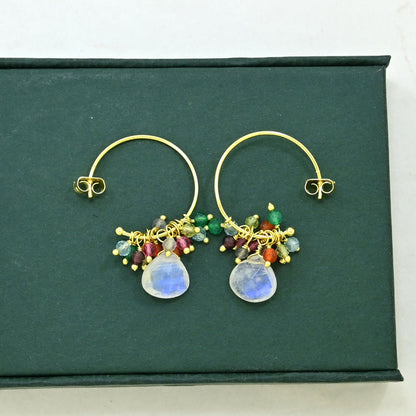 COLORFUL HOOP EARRING