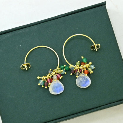 COLORFUL HOOP EARRING