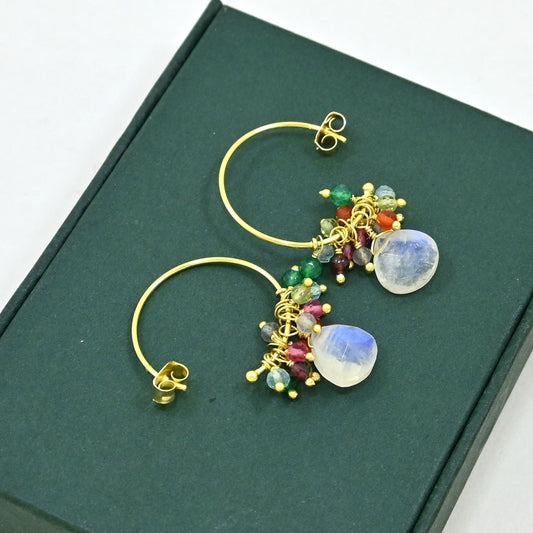 COLORFUL HOOP EARRING