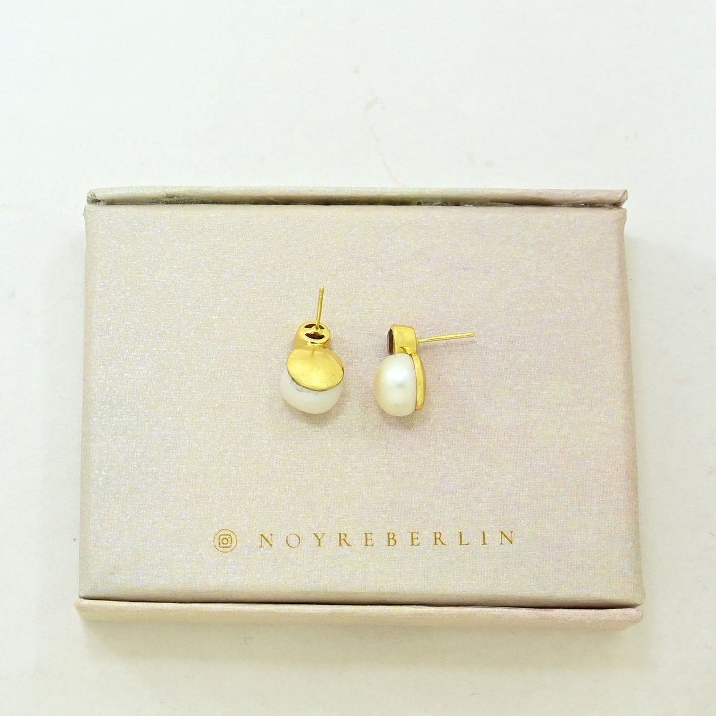 pearl rhodolite earring gold filled