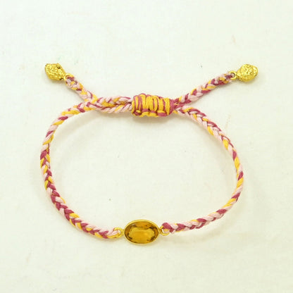 Handgeflochtenes Bunt Armband - Tanzanit   