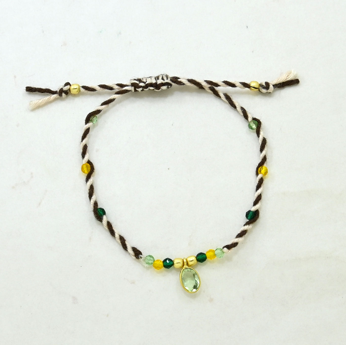 bracelet with woven textile