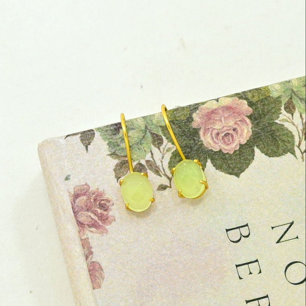 CLARA EARRING - PREHNITE