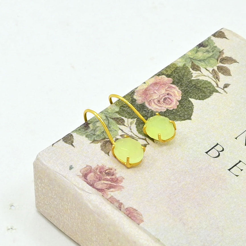 CLARA EARRING - PREHNITE
