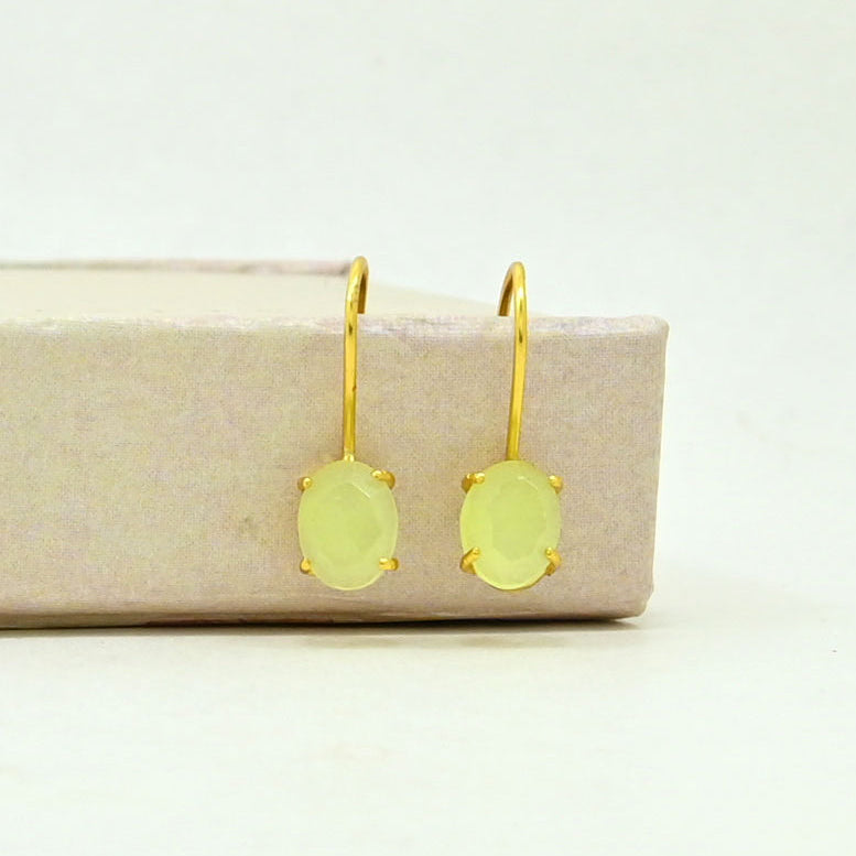 CLARA EARRING - PREHNITE