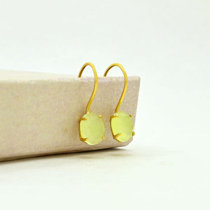 CLARA EARRING - PREHNITE