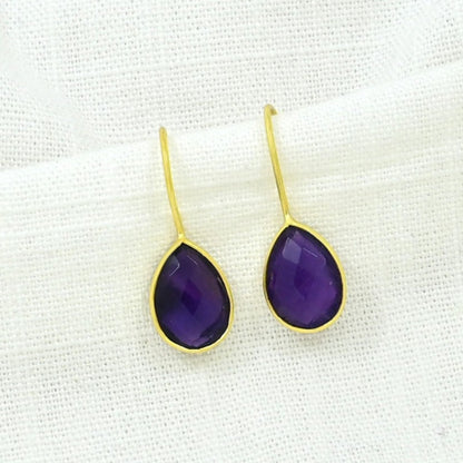 TEARDROP GEMSTONE EARRING