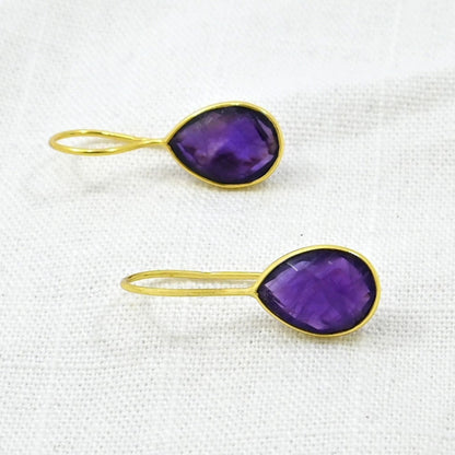 TEARDROP GEMSTONE EARRING