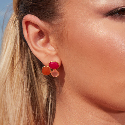 LEO STUD EARRING