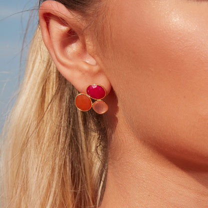 LEO STUD EARRING