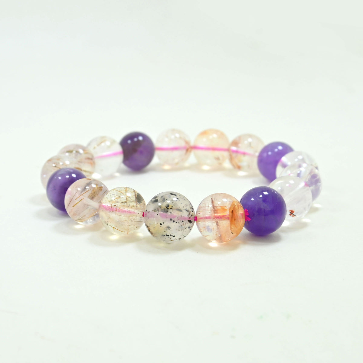 Gemstone Beaded Bracelet - Super Seven