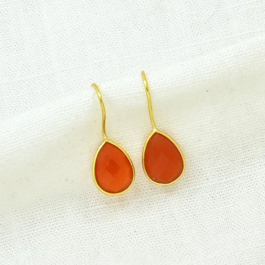 TEARDROP GEMSTONE EARRING