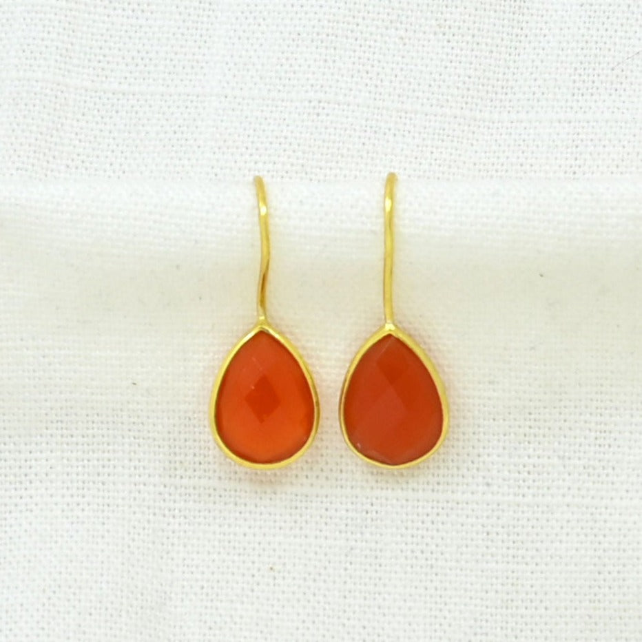 TEARDROP GEMSTONE EARRING