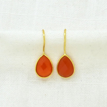 TEARDROP GEMSTONE EARRING