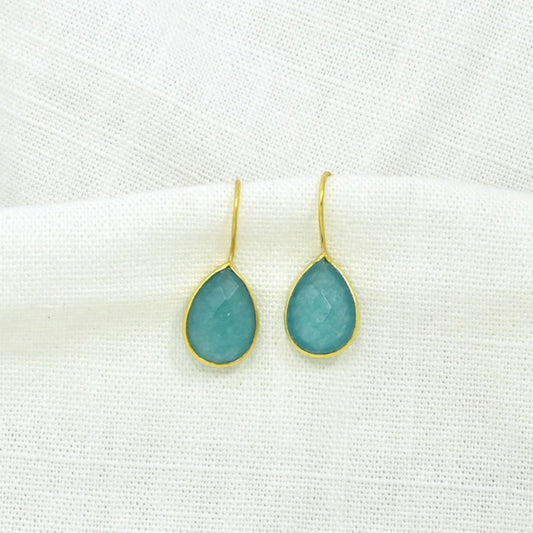 TEARDROP GEMSTONE EARRING