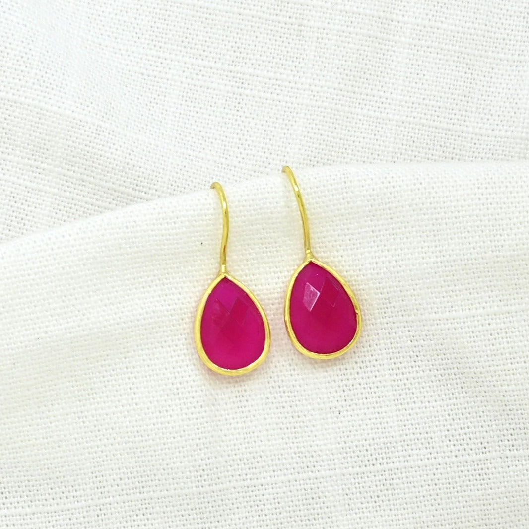 TEARDROP GEMSTONE EARRING