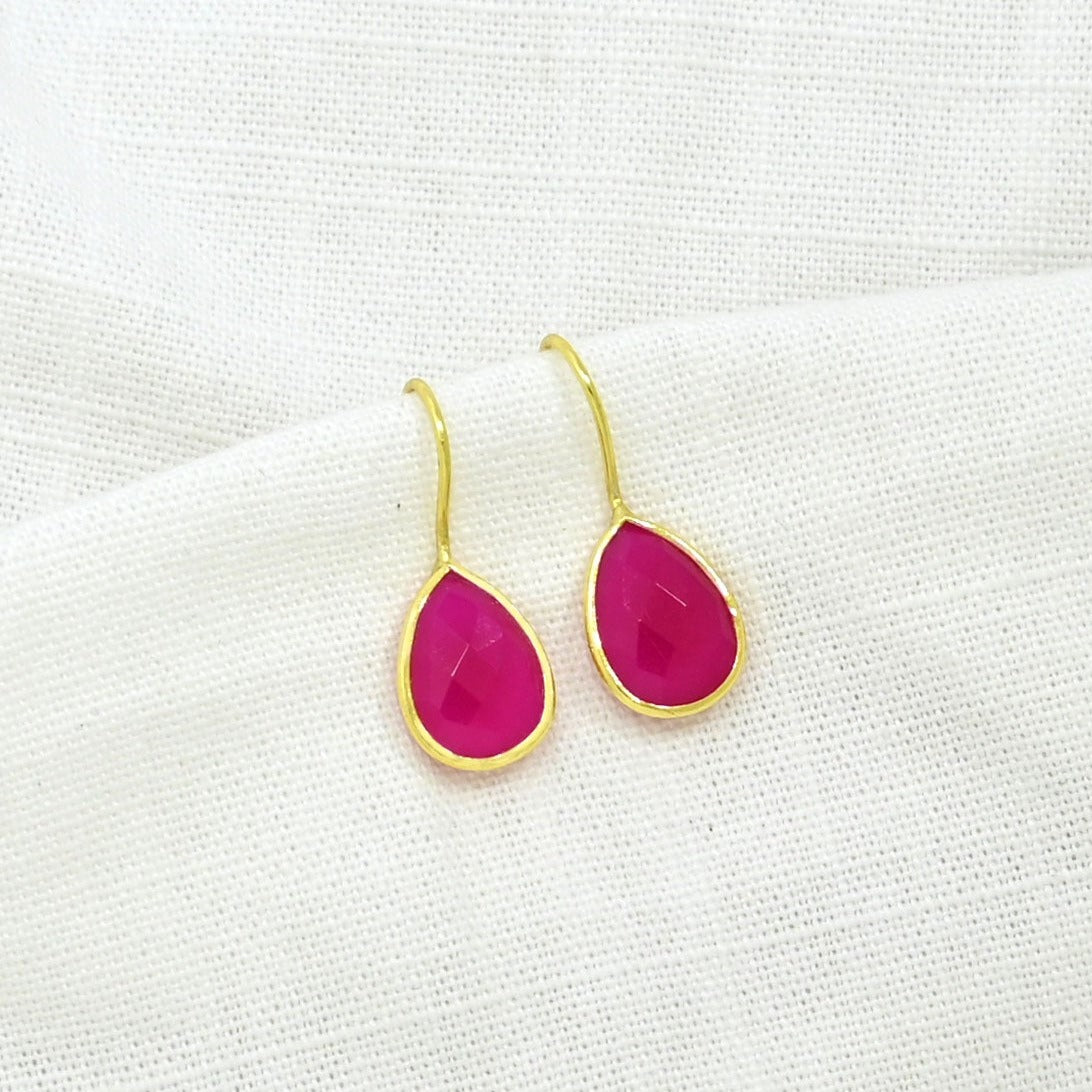 TEARDROP GEMSTONE EARRING