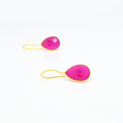 TEARDROP GEMSTONE EARRING