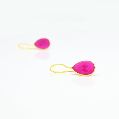 TEARDROP GEMSTONE EARRING