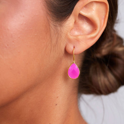TEARDROP GEMSTONE EARRING