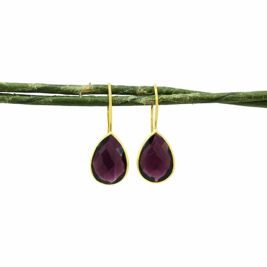 TEARDROP GEMSTONE EARRING