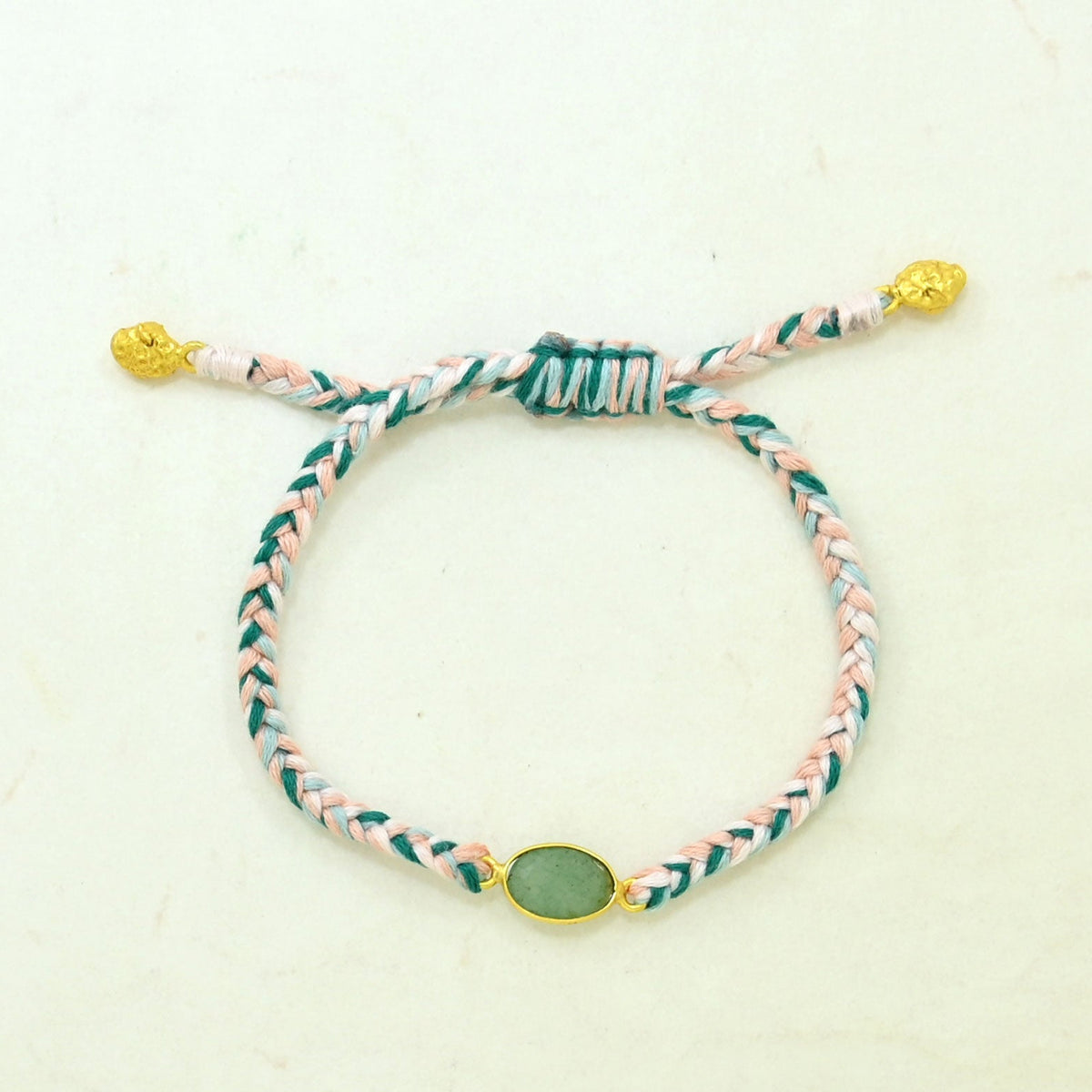 Handgeflochtenes Bunt Armband - Tanzanit   